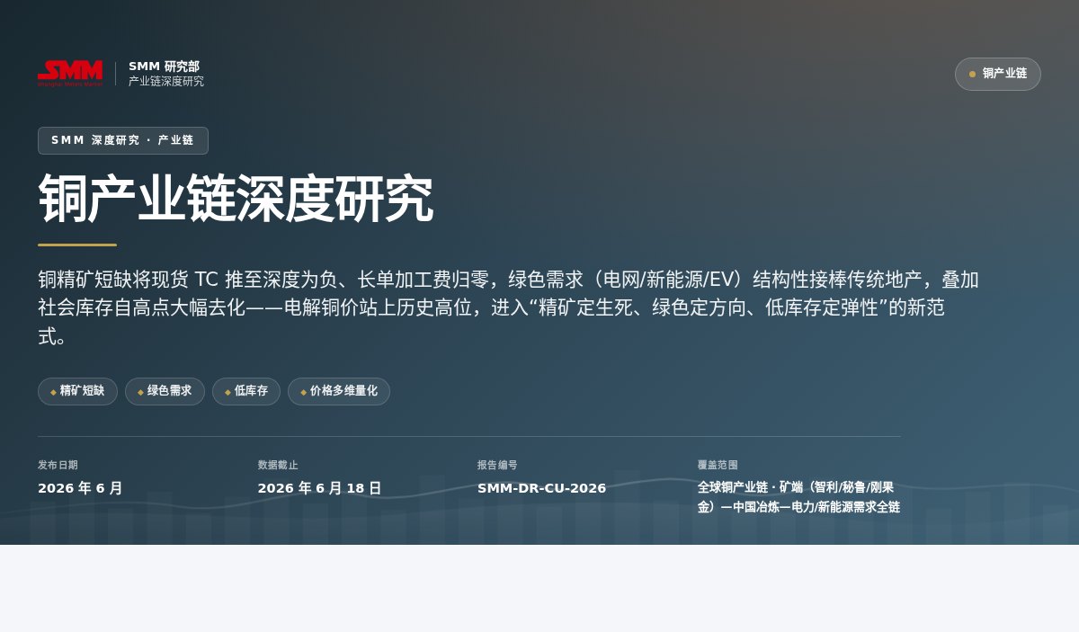 SMM 深度报告封面：铜产业链
